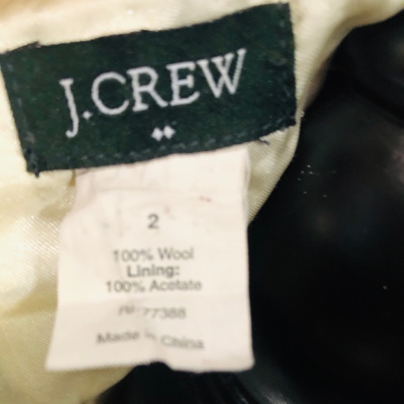 J Crew 100 % wool Winter Coat Ruffle detailed - Picture 7 of 8